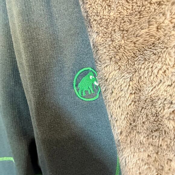 Mammut Swiss Design Green Zip Up Jacket Mercury Mens Outdoor Sweater XL - Picture 6 of 15